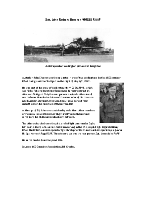 A preview of a PDF biography for Shearer, John Robert